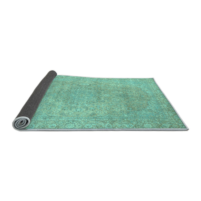 Sideview of Abstract Light Blue Modern Rug, abs2810lblu
