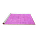 Sideview of Machine Washable Abstract Purple Modern Area Rugs, wshabs2810pur