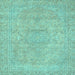 Square Abstract Light Blue Modern Rug, abs2810lblu