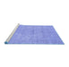 Sideview of Machine Washable Abstract Blue Modern Rug, wshabs2810blu