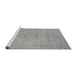 Sideview of Machine Washable Abstract Gray Modern Rug, wshabs2810gry