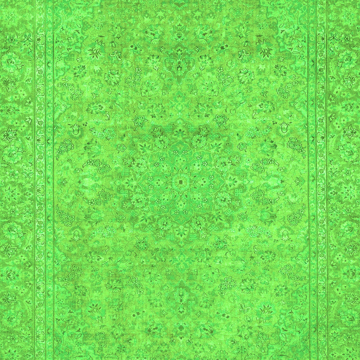 Machine Washable Abstract Green Modern Area Rugs, wshabs2810grn