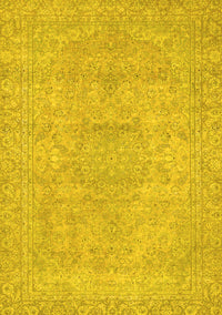 Abstract Yellow Modern Rug, abs2810yw