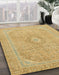 Machine Washable Abstract Chrome Gold Yellow Rug in a Family Room, wshabs2811