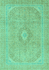 Abstract Turquoise Modern Rug, abs2811turq