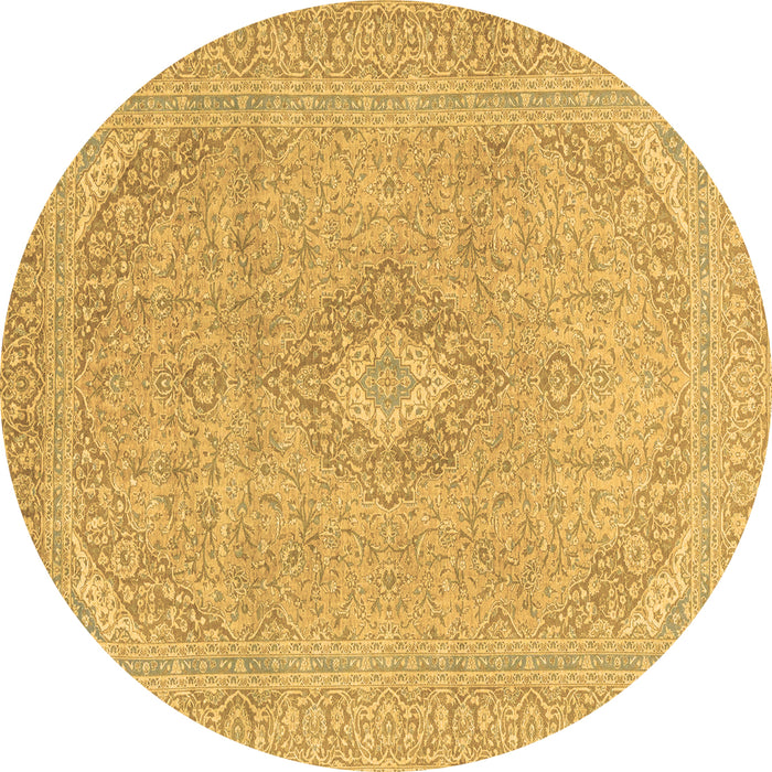Round Machine Washable Abstract Brown Modern Rug, wshabs2811brn