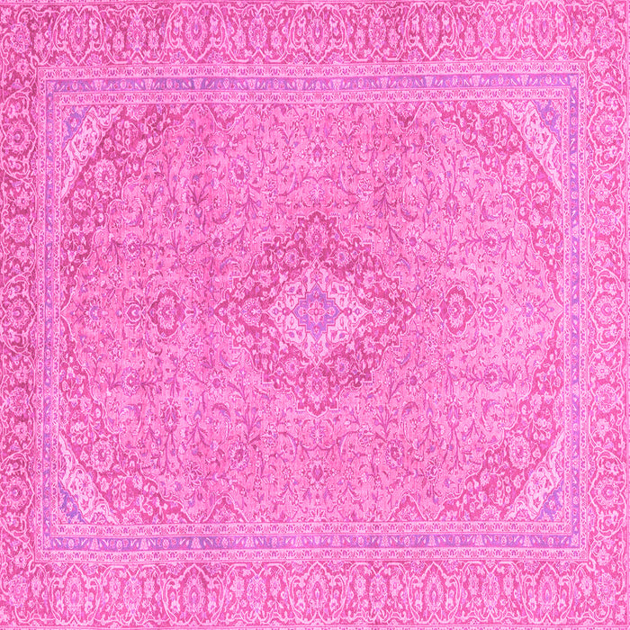 Square Abstract Pink Modern Rug, abs2811pnk