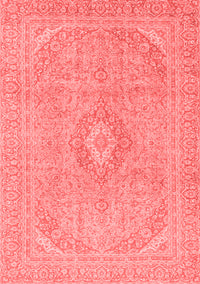 Abstract Red Modern Rug, abs2811red