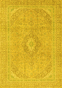 Abstract Yellow Modern Rug, abs2811yw