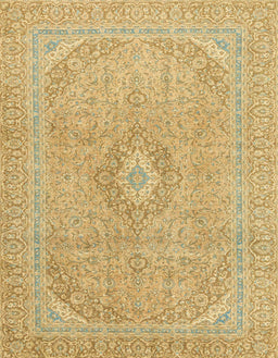 Abstract Chrome Gold Yellow Modern Rug, abs2811