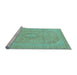 Sideview of Machine Washable Abstract Light Blue Modern Rug, wshabs2811lblu