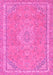 Machine Washable Abstract Pink Modern Rug, wshabs2812pnk