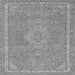 Square Abstract Gray Modern Rug, abs2812gry