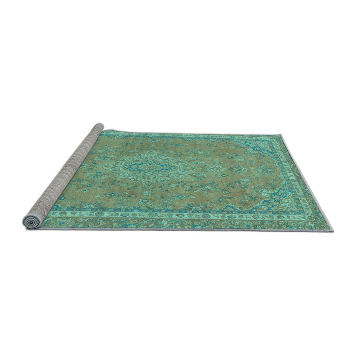 Sideview of Machine Washable Abstract Light Blue Modern Rug, wshabs2812lblu