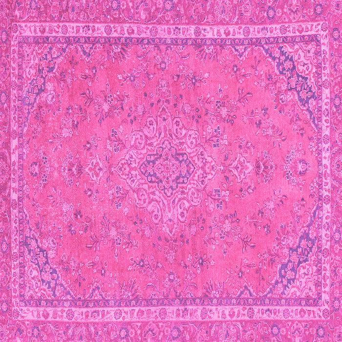 Square Abstract Pink Modern Rug, abs2812pnk