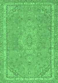 Abstract Emerald Green Modern Rug, abs2812emgrn