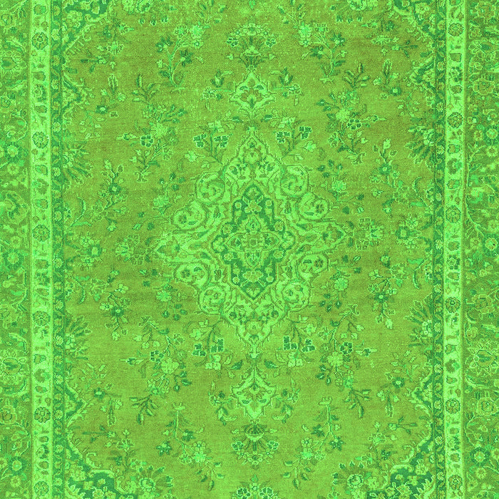 Machine Washable Abstract Green Modern Area Rugs, wshabs2812grn