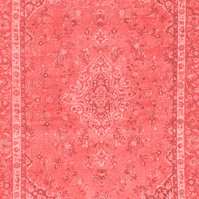 Machine Washable Abstract Red Modern Rug, wshabs2812red