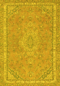 Abstract Yellow Modern Rug, abs2812yw