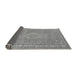 Sideview of Abstract Gray Modern Rug, abs2812gry