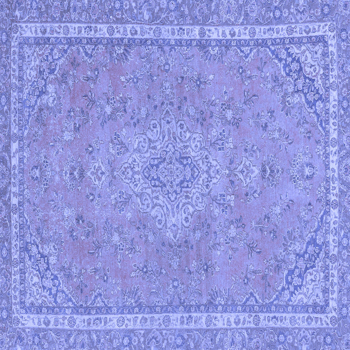 Square Abstract Blue Modern Rug, abs2812blu