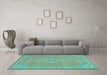 Machine Washable Abstract Light Blue Modern Rug in a Living Room, wshabs2812lblu