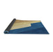 Sideview of Abstract Steel Blue Modern Rug, abs2813