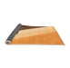 Sideview of Abstract Orange Modern Rug, abs2813org