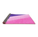 Sideview of Abstract Pink Modern Rug, abs2813pnk