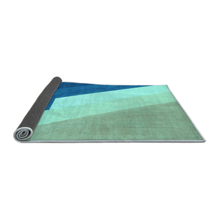 Sideview of Abstract Light Blue Modern Rug, abs2813lblu