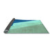 Sideview of Abstract Light Blue Modern Rug, abs2813lblu