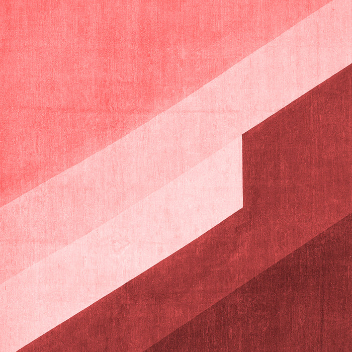 Abstract Red Modern Rug, abs2813red