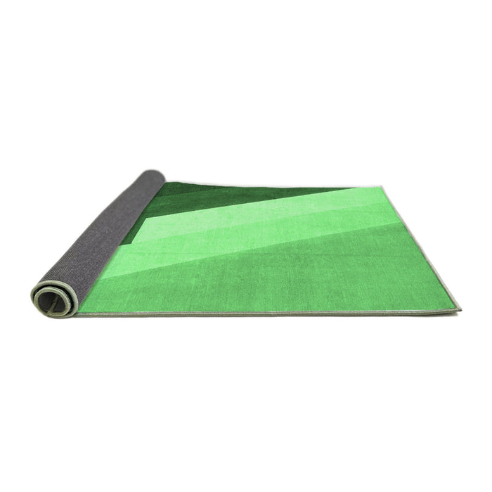 Sideview of Abstract Emerald Green Modern Rug, abs2813emgrn