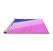 Sideview of Machine Washable Abstract Purple Modern Area Rugs, wshabs2813pur