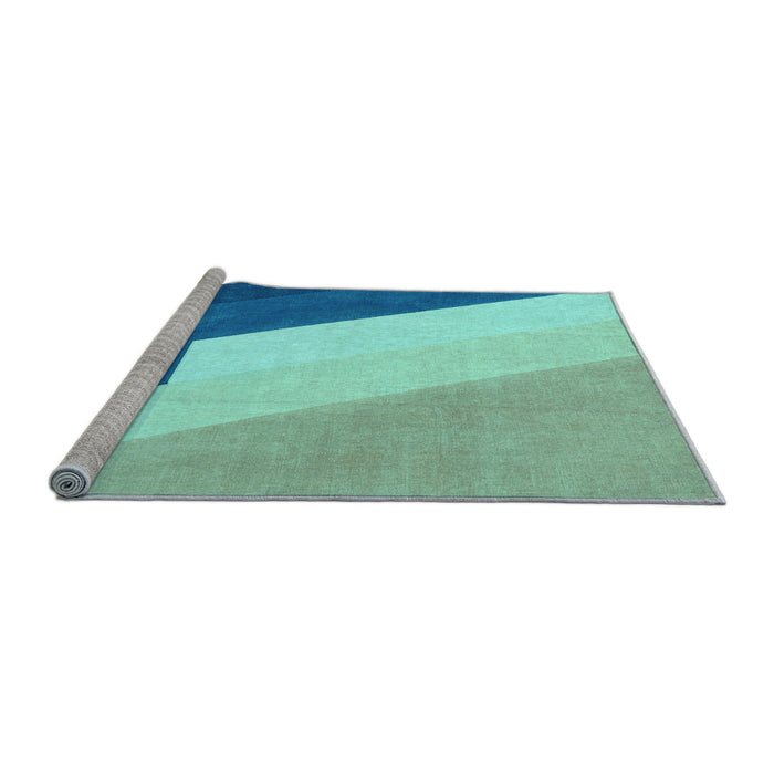 Sideview of Machine Washable Abstract Light Blue Modern Rug, wshabs2813lblu