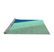 Sideview of Machine Washable Abstract Light Blue Modern Rug, wshabs2813lblu