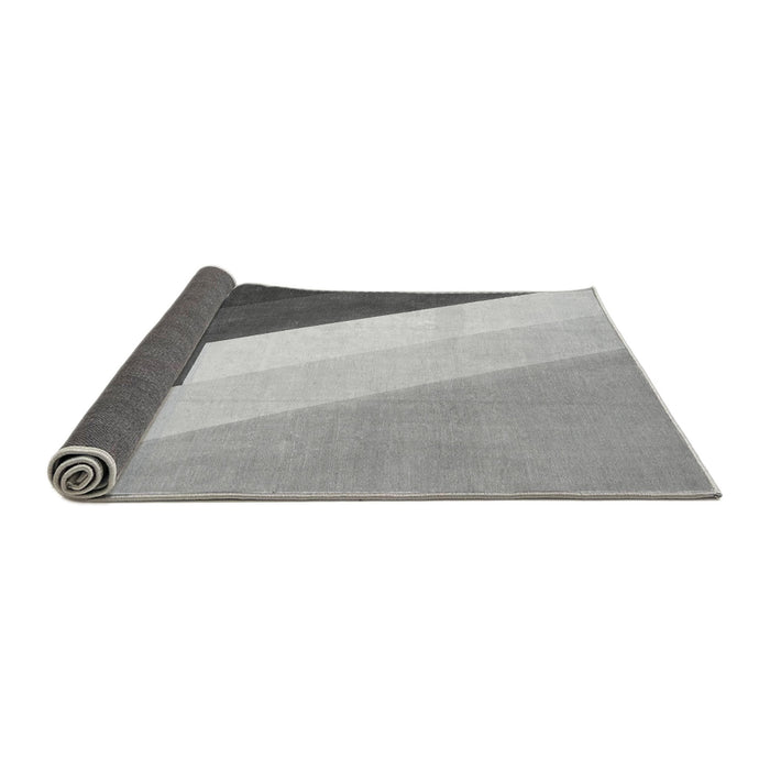 Sideview of Abstract Gray Modern Rug, abs2813gry