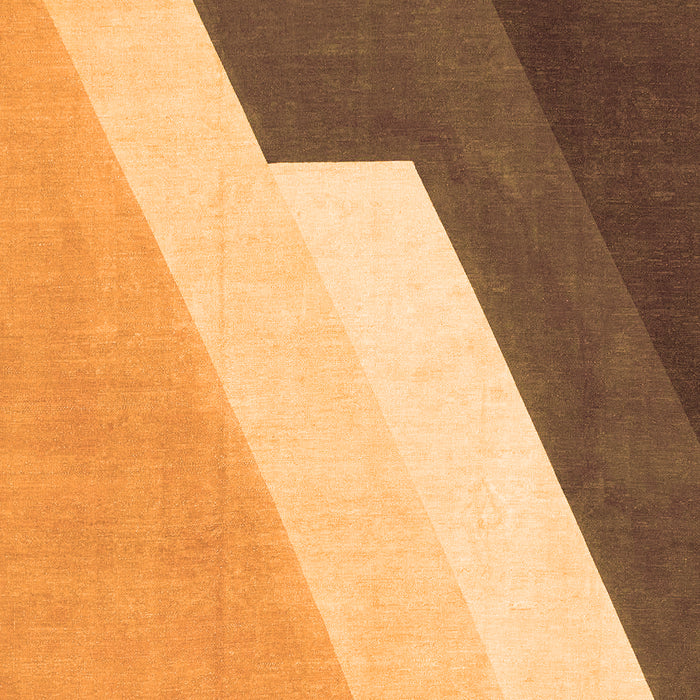 Machine Washable Abstract Orange Modern Area Rugs, wshabs2813org