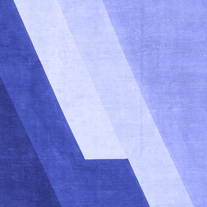 Abstract Blue Modern Rug, abs2813blu