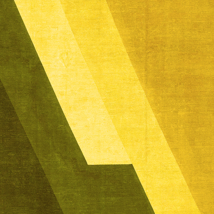 Abstract Yellow Modern Rug, abs2813yw