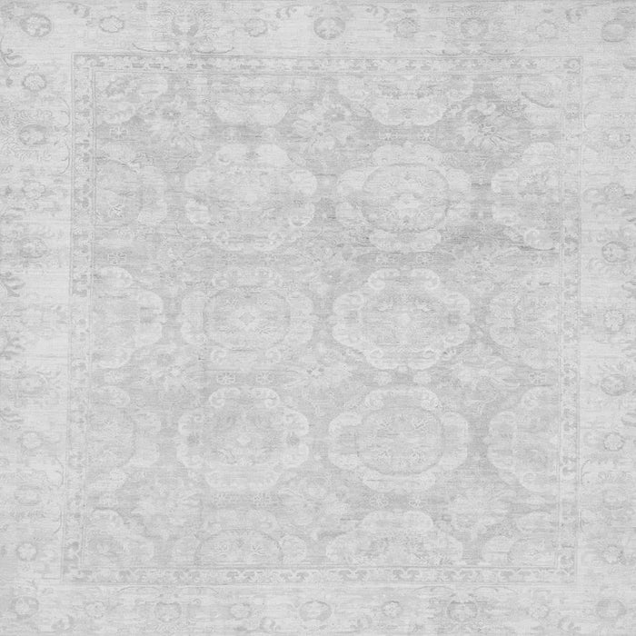 Square Machine Washable Oriental Gray Traditional Rug, wshabs2814gry