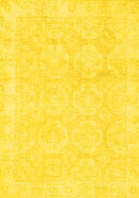 Oriental Yellow Traditional Rug, abs2814yw