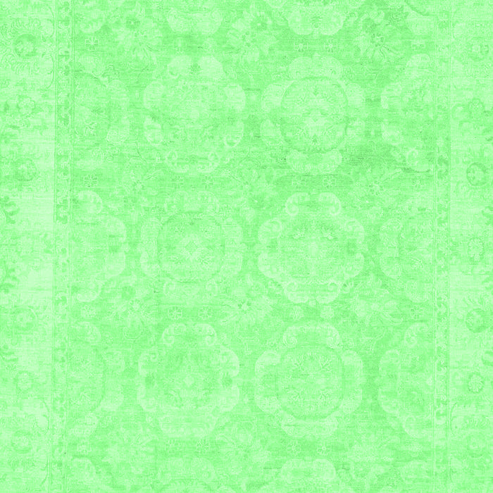 Machine Washable Oriental Emerald Green Traditional Area Rugs, wshabs2814emgrn