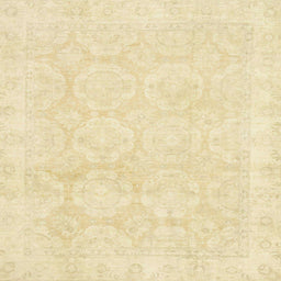 Square Abstract Sun Yellow Oriental Rug, abs2814