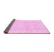 Sideview of Oriental Pink Traditional Rug, abs2814pnk