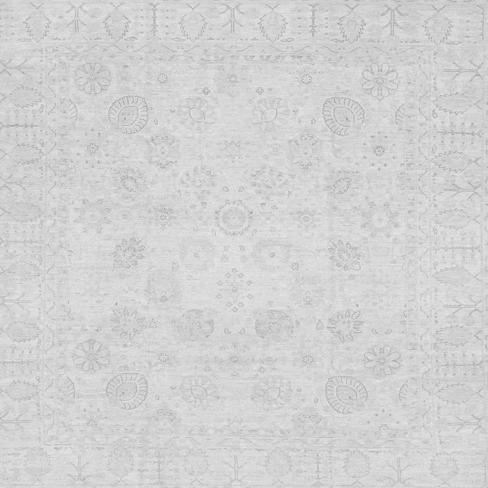 Square Oriental Gray Traditional Rug, abs2815gry