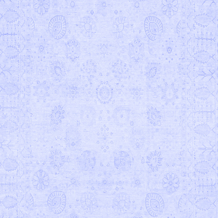 Machine Washable Oriental Blue Traditional Rug, wshabs2815blu