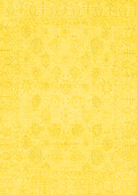 Oriental Yellow Traditional Rug, abs2815yw