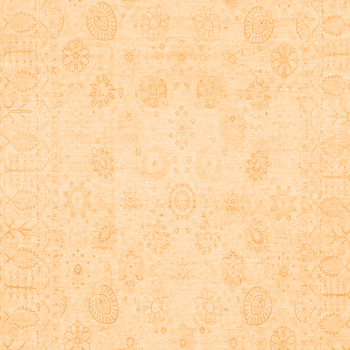 Oriental Orange Traditional Rug, abs2815org