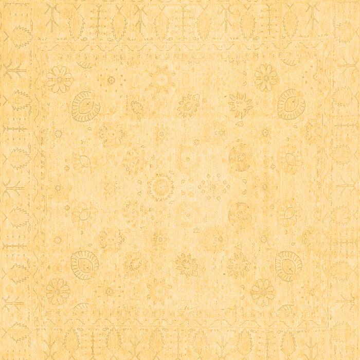 Square Oriental Brown Traditional Rug, abs2815brn